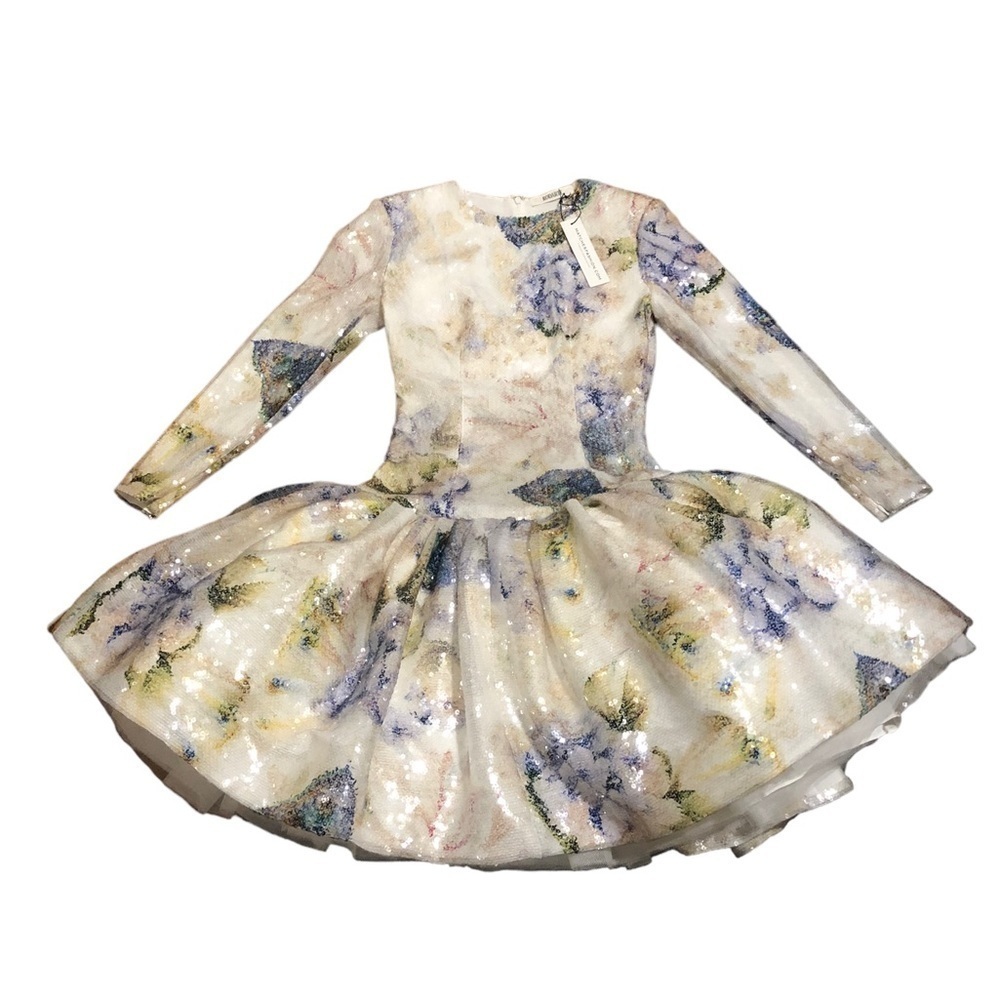 Rodarte tiered sequin tulle mini dress NWT - Picture 9 of 15